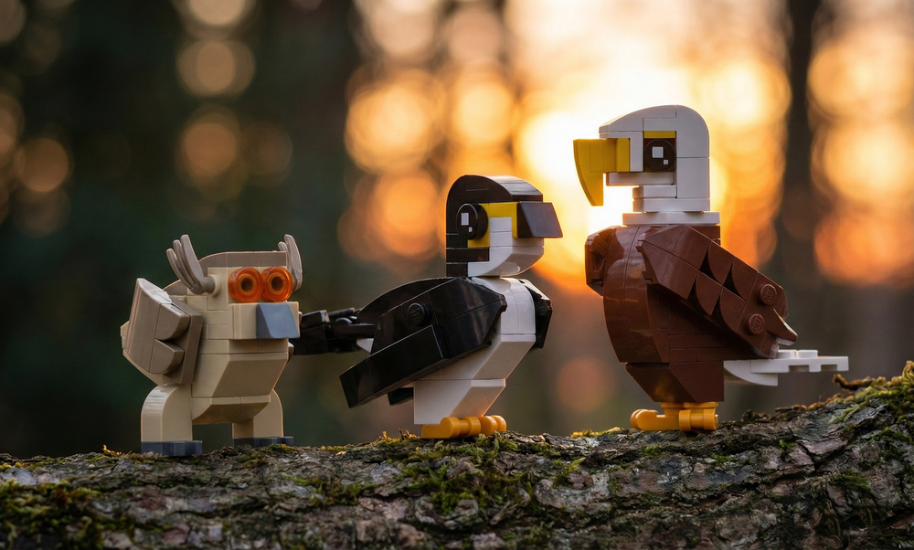Lego Iconic Raptors - Pop minimal style