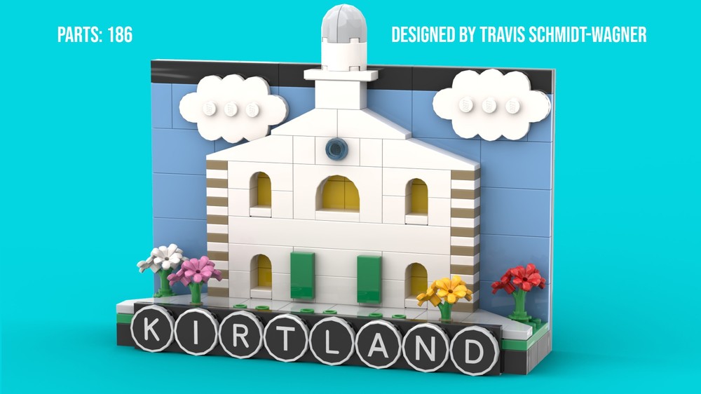 Lego Kirtland Temple Postcard