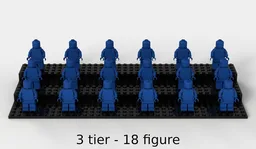 18 Minifigure Stand (12, 16, 20 or 24 figure versions also available)