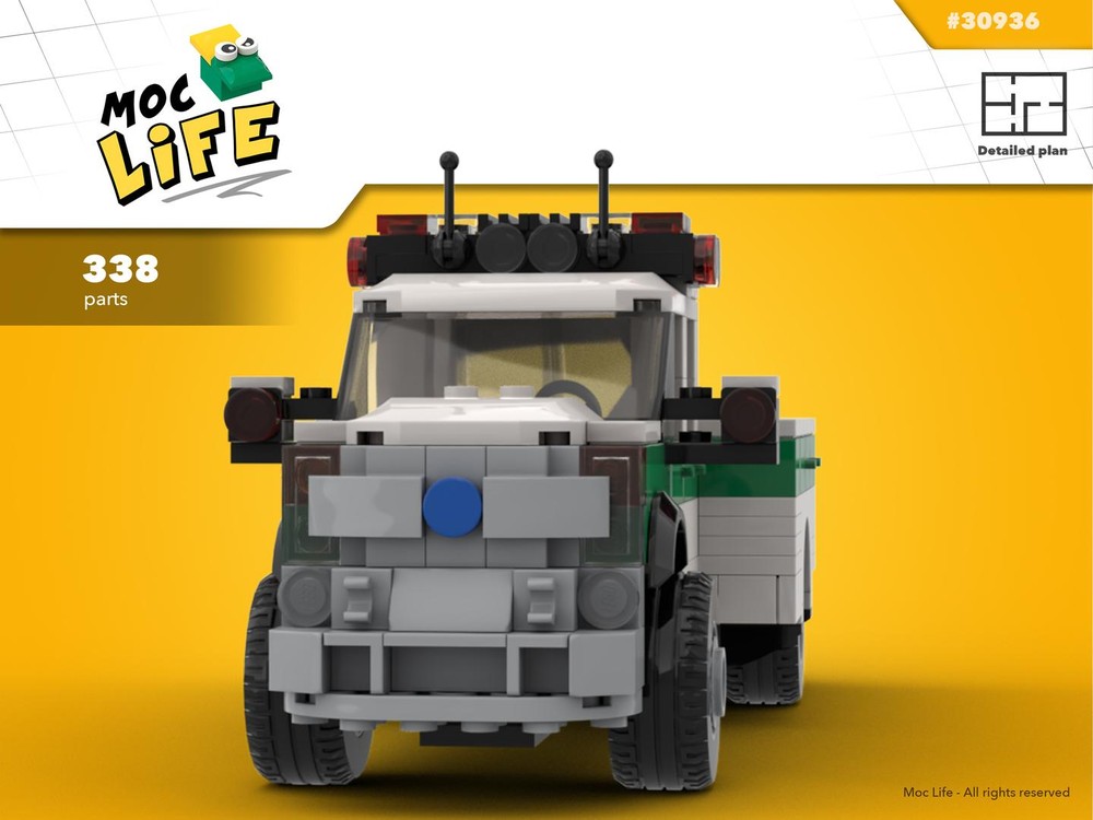 Lego Ford F-450 quad cab dually United State Forest Service of Washington