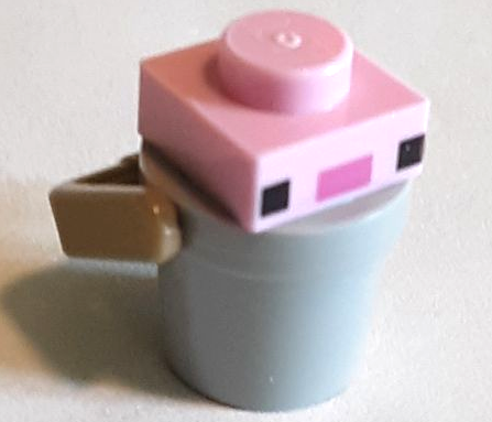 Lego Minecraft Axolotl in Bucket - Brick Built