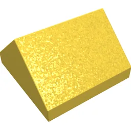 Brick Sloped 45° 2 x 2 Double / Yellow