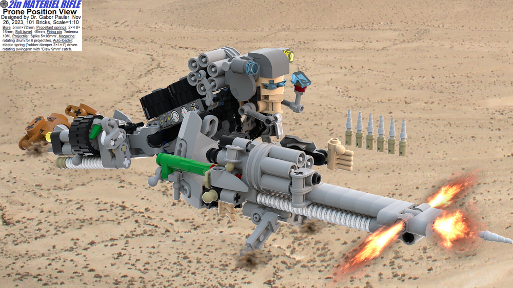 Lego Spring Shooting Scale=1:10 - 2in materiel rifle concept