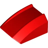 Brick Curved 2 x 2 with Lip, No Studs / Red