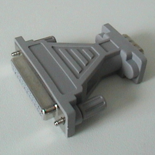 Lego Electric Connector, Serial 9 Pin Male to 25 Pin Female Adapter / Light Gray