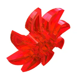 Propeller 8 Blade 5 Diameter / Trans-Red