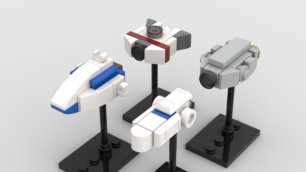 Lego 1:1455 Small Rebel Ships: Taylander, GX1 Short Hauler, Ghtroc 720, Barloz-class