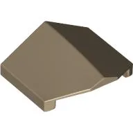 Brick Sloped 33° 2 x 2 Double / Inverted / Dark Tan