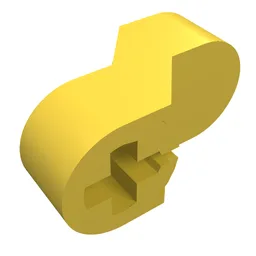 Technic Engine Crankshaft Center / Yellow