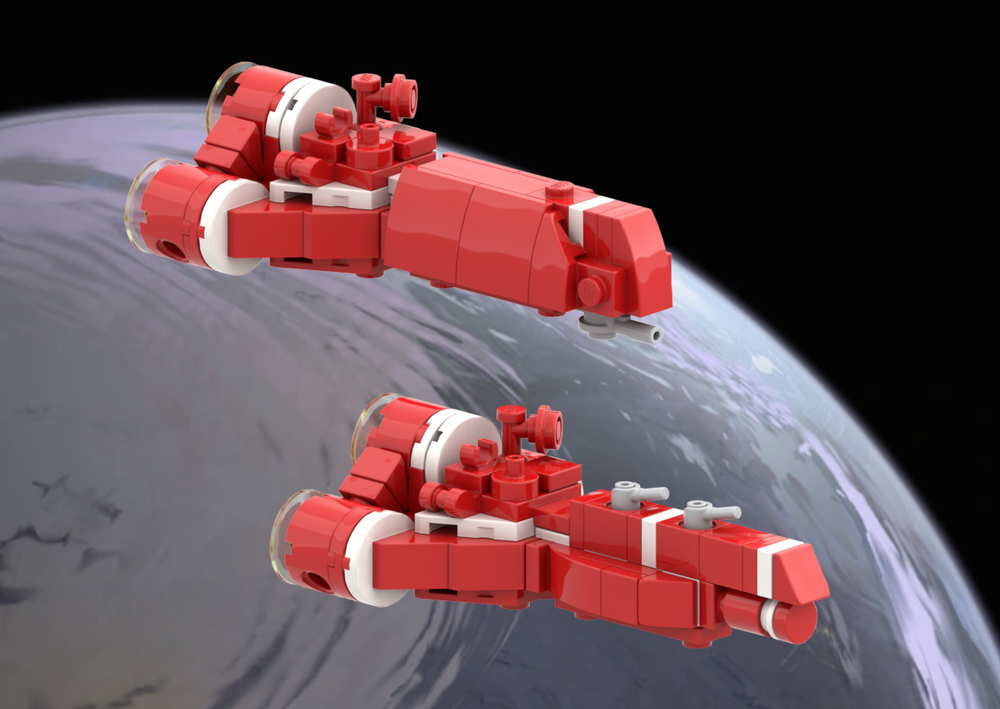Lego 1:1455 Republic Light Assault Cruiser (mod of Kdapt-Preacher's Consular Cruiser)