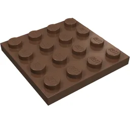 Plate 4 x 4 / Brown