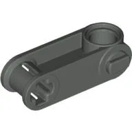 Technic Axle and Pin Connector Perpendicular 3L with Pin Hole / Dark Gray