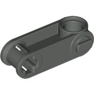 Lego Technic Axle and Pin Connector Perpendicular 3L with Pin Hole / Dark Gray