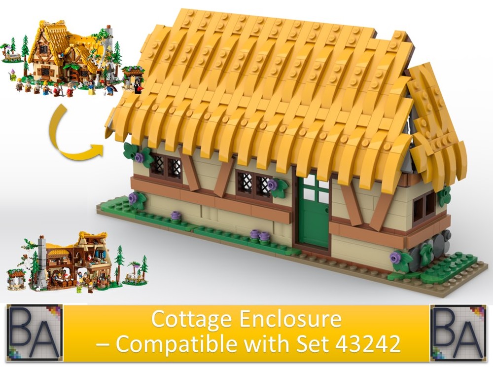 Lego Cottage Enclosure - Compatible with Set 43242