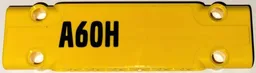 Technic, Panel Plate 3 x 11 x 1 with Black 'A60H' Pattern Model Left Side (Sticker) - Set 42114