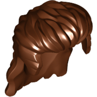 Lego Hair Long Mullet Style / Reddish Brown