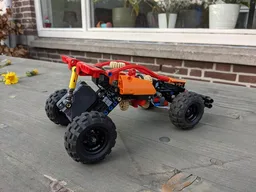 Pullback Buggy with return-to-center steering