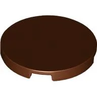 Tile Round 3 x 3 / Reddish Brown