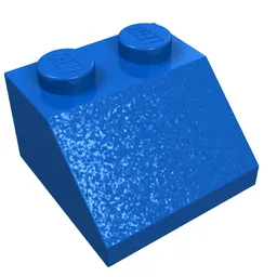 Brick Sloped 45° 2 x 2 / Blue