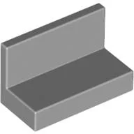 Panel 1 x 2 x 1 [Square Corners] / Light Bluish Gray
