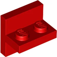 Bracket 2 x 2 with 1 x 2 Vertical Studs / Red