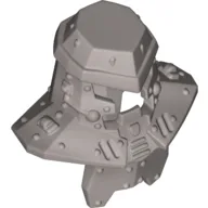 Helmet Armor, Shoulder Cover, with Rivets / Metallic Silver