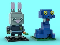 Judy Hopps & Gary De' Snake (Zootopia)