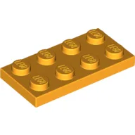 Plate 2 x 4 / Bright Light Orange