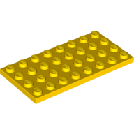 Lego Plate 4 x 8 / Yellow