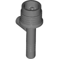 Weapon Gun / Torch (Space) [with Grooves] / Dark Bluish Gray