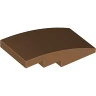 Brick Curved 4 x 2 No Studs / Medium Nougat