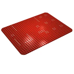 Baseplate 24 x 32 with Rounded Corners and Dots Print [358] / Red