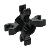 Technic Pin Connector Round with 4 Clips / Black