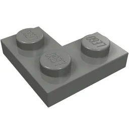 Plate 2 x 2 Corner / Dark Bluish Gray