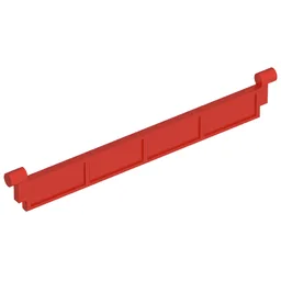Garage Roller Door Section without Handle / Red