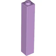 Brick 1 x 1 x 5 with Solid Stud / Lavender