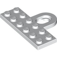 Lego Plate Special 2 x 6 with Wall Mount Hook / White