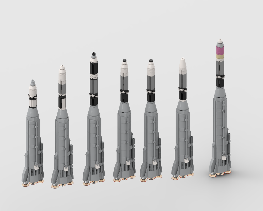 Lego Atlas Agenas (at 1:110 scale)