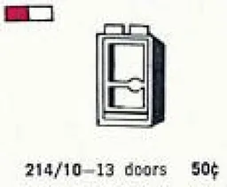 1 x 2 x 4 Glass Door in Frame, Left