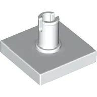 Tile Special 2 x 2 with Top Pin [Squared Holes] / White