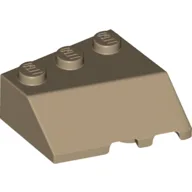 Brick Wedged, Sloped 45° 3 x 3 Left / Dark Tan