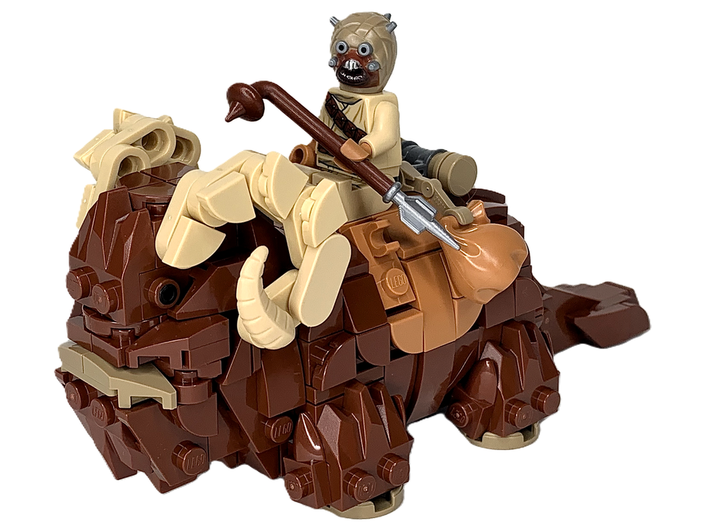 Lego Bantha v2 - Tusken Raider Companion (Minifig Scale)