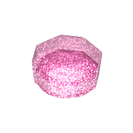 Lego Plate Special 8-Sided Crystal/Gem 1 x 1 x 2/3 / Opal Trans-Dark Pink