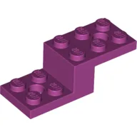 Bracket 5 x 2 x 1 1/3 with Holes, Pin Bottom / Magenta