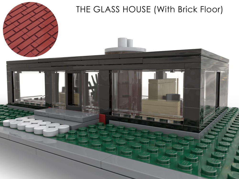 Lego The Glass House - with brick floors
