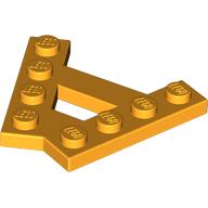 Lego Wedge Plate 4 Stud 45° Angle Plate / Bright Light Orange