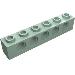 Technic Brick 1 x 6 [5 Pin Holes] / Sand Green