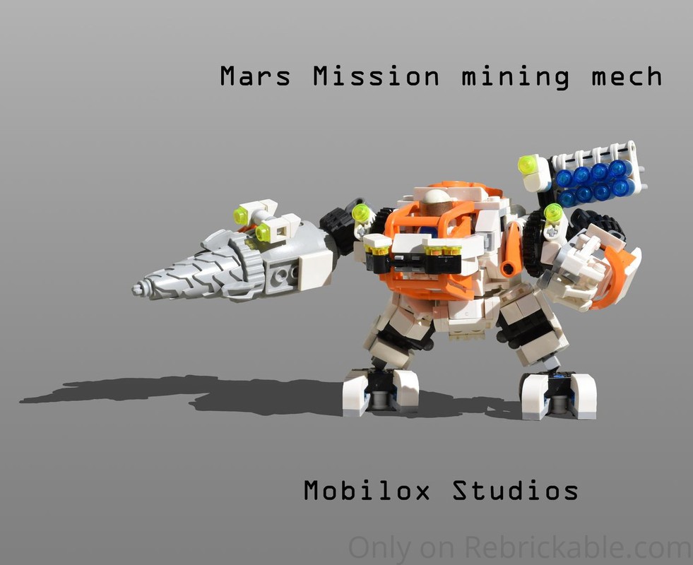 Lego Mars Mission mining mech