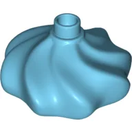 Duplo Cake Swirl Decoration with Top Stud / Medium Azure