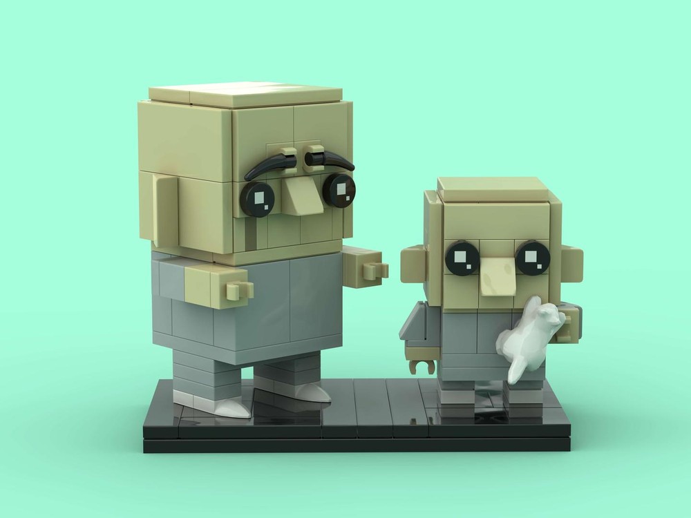 Lego Dr Evil & Mini Me (Let's Hug Edition)